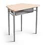 Staples 30.9"W Trapezoidal Student Desk, Gray/Brown (ST63539)~#|#~F37DEC03-0DB6-4276-818D51FDC1EF7560_sc7