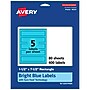 Avery Rectangle Multipurpose Labels, 1.5" x 7.5", Bright Blue, 400/Box (94231)~#|#~F3954B06-06D1-4DB7-91221FFDF7953C37_sc7