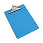 Plastic Clipboard With High Capacity Clip, 1" Capacity, 8 1/2 x 12, Blue~#|#~F3A5C3C2-E609-4ADA-B8021B24B0081C7F_sc7