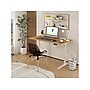 FlexiSpot E7 Pro 60"W Electric Adjustable Standing Desk, Bamboo/White  (E7WPRO6030-LBZB)~#|#~F3CC6901-4761-4F94-9660EF5E57DD039C_sc7