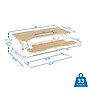 Mount-It! 38"W Manual Rectangular Adjustable Standing Desk Converter, Maple Woodgrain (MI-15007)~#|#~F3D89E97-2F2A-4ADC-A84C97AA4E935961_sc7