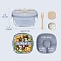 bentgo Wildly Chic All-in-One Salad Container, 5-Compartment, Soft Blue, 61 oz. (BGLSLPT-WCSB)~#|#~F3DF9381-EF03-46D1-AA7DBCA05D2ECB0E_sc7