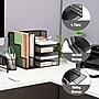 Mind Reader Metal Desk Organizer, Black (FOLDFILE-BLK)~#|#~F3E7FBB4-4316-4B96-AA4589A0E1704ED2_sc7