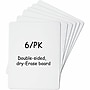 Lorell Double Sided Melamine Handheld Dry-Erase Whiteboard, 8.75” x 11.75”, 6/Pack (LLR43910)~#|#~F3F5C86D-097B-4CBB-B4D35A4AF695FF4C_sc7