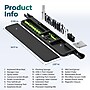 Purely D78 All-in-One Ergonomic Keyboard Wrist Rest with Cleaning Kit, Black (PCKOD78)~#|#~F402699D-EF37-432A-85D0D411FF130395_sc7
