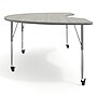Flash Furniture Wren Kidney Activity Table, 96" x 48", Height Adjustable, Light Gray Top/Silver Frame (XUA4896KDLGTAC)~#|#~F403F6CA-674C-4829-85C52679E8490ACA_sc7