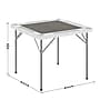 Flash Furniture Silas Folding Card Game Table, White/Gray (DADMJZ88WHGY)~#|#~F40562A0-75A1-4474-8A5EC1F92407CD1E_sc7
