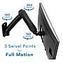 Mount-It! Adjustable Single Monitor Wall Mount Arm, Up to 32" Monitor, Black (MI-765)~#|#~F408B0FE-299C-4C5E-B60573B951126020_sc7