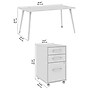 Bush Business Furniture Vista 60"W Desk with 3 Drawer Mobile File Cabinet, Natural Elm (VST002NESU)~#|#~F42E53C1-D6DF-4446-8B5C29C9844CF02B_sc7