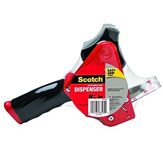 Scotch Box Lock 1.88" Packing Tape Dispenser - Clear, 6 Pack (1956), Instant Stick For Shipping Boxes