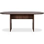 Lorell Essentials 72" W Oval Conference Table, Walnut Laminate (LLR69988)~#|#~F45AE15B-8FC9-4880-AF8F78C536887645_sc7
