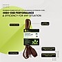 GoGreen Power 6' Extension Cord, 3-Outlet, 16 AWG, Brown, 10/Pack (GG-24806-10)~#|#~F464D61F-7D5B-4A82-B57520898B91CDD6_sc7