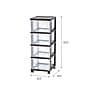 Iris Narrow Chest, 4 Drawer, Black (575003)~#|#~F46FB368-CEB0-4840-BA664087DD3B883E_sc7