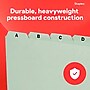 Staples® A-Z Index File Guide, Letter Size, Gray/Green, 25/Set (ST118273)~#|#~F475940A-E27C-4758-A3EB1E3AFC6D777F_sc7