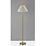 Simplee Adesso Jeremy 60.75"H Antique Brass Floor Lamp with White Pleated Fabric Shade (SL9500-21)~#|#~F480A5EB-3CDA-4609-9368263D7F158222_sc7