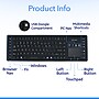 Delton M90 Wireless Airtight Waterproof Keyboard, Black (DKBWM90-WB)~#|#~F4849E0C-1B4B-44B0-AD362604731143D2_sc7