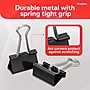 Staples Binder Clips, Medium Size, 0.63" Capacity, Black Steel, 144 Pack - Durable Clips for Office Paper Bundling & Filing~#|#~F492207A-A3E3-41BE-87659AA39899C26A_sc7