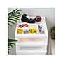 Iris 9-Drawer Storage Cart, White/Translucent White (585004)~#|#~F4A86C71-18A8-45F7-905BA66D3BC268F0_sc7