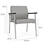Lesro Mystic Wide Vinyl Guest Chair, Gray (MG1201.SBK-01CHGY)~#|#~F4C72DD3-5999-49D5-BDF7FB3248869D44_sc7