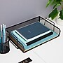 Mind Reader 2-Tier Stackable Paper Desk Tray, Metal, Black, 2/Pack (DSTACK2-BLK)~#|#~F4C84262-7461-4071-8FCB3C8CBC9F0C9E_sc7
