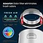 halo Stainless Steel Round Open Top Trash Can with Dual AbsorbX Odor Control System, Silver, 16 Gal. (OT16STR)~#|#~F4E003B0-51B1-42F3-9BEFF6E1C3D59B98_sc7