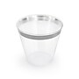 Round Elama Plastic Dinnerware Set, White/Silver, 150 Piece~#|#~F4E7C2FA-4289-43F0-B0DE7897F14A0C10_sc7