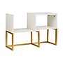 Mind Reader 3 Metal Desktop Bookshelf, 15.75" x 7.87" x 23.75", White (MDGDESK-WHT)~#|#~F4EFC789-A754-44A5-A793980CE7542291_sc7