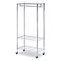 Alera® Wire Shelving Garment Rack, 30 Garments, 36w x 18d x 75h, Silver~#|#~F4F1584D-C1D3-4DC9-A038E079BF27CCEB_sc7