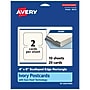 Avery Integrated Cards, 4" x 6", Matte Ivory, 20/Pack (95275)~#|#~F4F4E405-4227-4A41-8E7A27B6C4D024A4_sc7