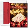 Customizable "Radiant Greeting" Holiday Card, Blank Inside, w/ Red Lined White Fastick Env, 100/Box~#|#~F4F85F4D-5CBF-4A74-9C97D54EA4D9157C_sc7
