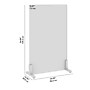 Bush Business Furniture Fabric Freestanding Privacy Panel, 55"H x 34"W, Cool Charcoal (PSP134CL-03)~#|#~F50FFAC9-4B32-481D-8B892B1422BC8D95_sc7