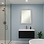 Amanti Art Vista Brushed Nickel Narrow Frame Wall Mirror, 26.75" x 20.75" (A42674960836)~#|#~F53D02C7-1C7B-49A5-A014EBAE70DAAF0A_sc7