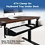 Uncaged Ergonomics KT4 Adjustable Clamp On Keyboard Tray, Black (KT4-B)~#|#~F54967C3-A7AD-4832-973431EC0BA14229_sc7