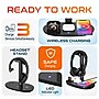Delton HS1 4-in-1 Wireless Charging Station and Headset Stand, Black (DHSWC1)~#|#~F54F4867-82E6-40BF-B29E7B4147F93364_sc7