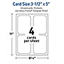 Avery Integrated Cards, 3.5" x 5", Glossy White, 40/Pack (95340)~#|#~F55D6D53-DE83-464E-A7CD9482195B65C3_sc7