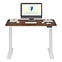 FlexiSpot E7 Commercial 48''W Electric Rectangular Adjustable Standing Desk, Black Walnut/White (E7WCOM4824-BW)~#|#~F55F40DE-D081-463C-944DE8705ACD574B_sc7