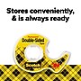Scotch Removable Double Sided Tape With Dispenser, 0.75" x 11.11 yds., Clear (667)~#|#~F55FA7FB-D33B-4FB6-8396451DD284FF6E_sc7