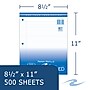 Roaring Spring Paper Products College Ruled Filler Paper, 8.5" x 11", 3-Hole Punched, 500 Sheets/Pack (83909)~#|#~F56A8ADE-3D07-47A2-804A6C94D6F92342_sc7