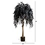 Nearly Natural Artificial Halloween Black Willow Tree, 4' (T5196)~#|#~F56D4323-09D7-4981-BB09994460A3DD02_sc7