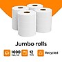 Coastwide Professional Recycled Jumbo Toilet Paper, 2-ply, White, 1000 ft./Roll, 12 Rolls/Case~#|#~F56E8076-E677-477C-B408F81351576277_sc7