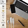 GoGreen Power 8' Extension Cord, 3-Outlet, 16 AWG, White (GG-19608)~#|#~F58D6C29-5501-4983-A9F415AE3422A34E_sc7
