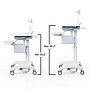 Luxor VitalPower Deluxe Mobile Medical Workstation with Full-Swivel Wheels, White (MCWS004)~#|#~F593AAE5-EB6C-463C-8898B501193C4F14_sc7