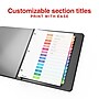 Staples Customizable Table of Contents Dividers, 1–15 Numbered Tabs, Color‑Coded, Letter Size, 6 Sets, Easy Print & Organize~#|#~F5961984-C769-459E-8C9686F162828592_sc7