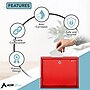 AdirOffice Steel Multipurpose Interoffice Mailbox Drop Box, Large, Red (631-03-RED-PKG)~#|#~F5A1BAE8-9008-4116-969BAA30A03F67E6_sc7