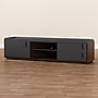Baxton Studio Rikke TV Stand, Screens up to 78", Gray/Walnut (152-9152-HiT)~#|#~F5A75C28-7BCF-4FA5-862D03B32D92D731_sc7