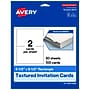 Avery Rectangle Invitation Cards, 5.5" x 8.5", Matte White, 100/Pack (19479399852)~#|#~F5AD4985-EA6B-478C-A090E80BAD32765E_sc7