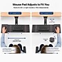 Uncaged Ergonomics KT2 Adjustable Under-Desk Keyboard Tray with Mouse Platform, Black (KT2-b) ~#|#~F5BC01C1-0BB3-445D-B8F5EDC36CD59871_sc7
