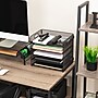 Mind Reader 5-Compartment Metal Desk Tray, Black (5MTROG-BLK)~#|#~F5FDAE48-05D7-49D2-B52828C515DC0CC9_sc7