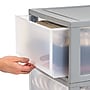 Iris Stackable Storage Drawer, Gray, 2/Pack (500256)~#|#~F60B883C-B43F-4829-B62C259B769C248B_sc7