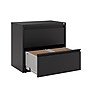 Staples Heavy Duty 2 Drawer Lateral File Cabinet, Letter & Legal Size Documents, 30" W x 18.62" D x 28" H, Black~#|#~F6104AD6-3432-4F3B-B13BC7904B13BBD9_sc7